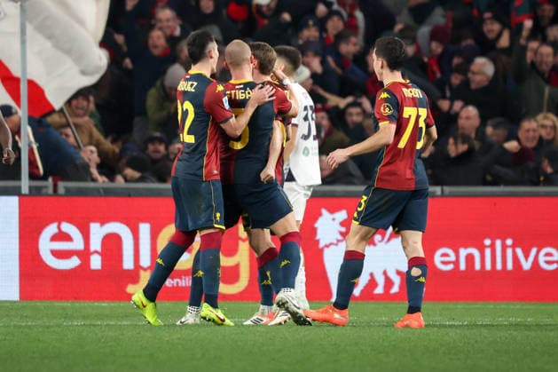 Serie A, Day 20, Stadio Ferraris, Genova, Genoa - Cagliari, in the photo: exultation Genoa  Copyright: xGabrielexSiri IPAxSportx xipa-agency.netx xx IPA_69992748 IPA_Agency_IPA69992748