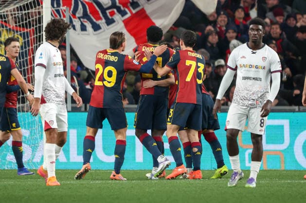 Serie A, Day 20, Stadio Ferraris, Genova, Genoa - Cagliari, in the photo: exultation Genoa  Copyright: xGabrielexSiri IPAxSportx xipa-agency.netx xx IPA_69992749 IPA_Agency_IPA69992749