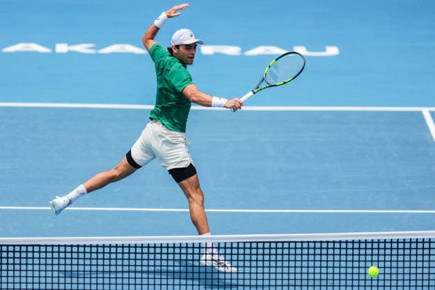 USA™s Eliot Spizziriri during Round 32 Singles Men™s ASB Classic Tennis Tournament at Manuka Doctor Arena, Auckland, New Zealand on Monday 12 January 2026. Photo: Joshua Devenie z Copyright: xx