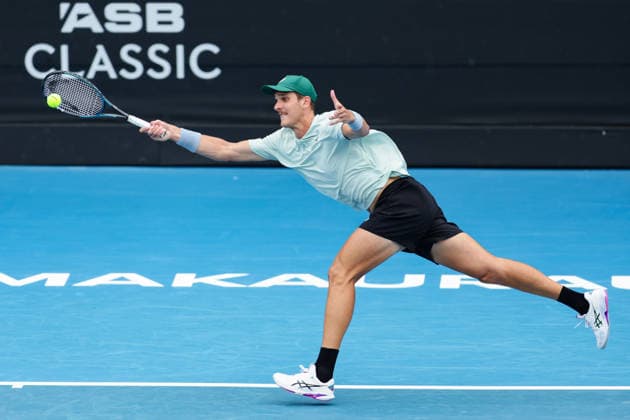 New Zealand s James Watt during Round 32 Singles Men™s ASB Classic Tennis Tournament at Manuka Doctor Arena, Auckland, New Zealand on Monday 12 January 2026. Photo: Joshua Devenie z Copyright: xx