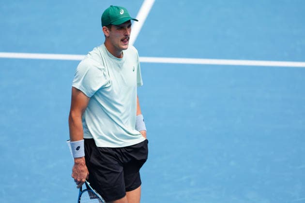 New Zealand s James Watt during Round 32 Singles Men™s ASB Classic Tennis Tournament at Manuka Doctor Arena, Auckland, New Zealand on Monday 12 January 2026. Photo: Joshua Devenie z Copyright: xx