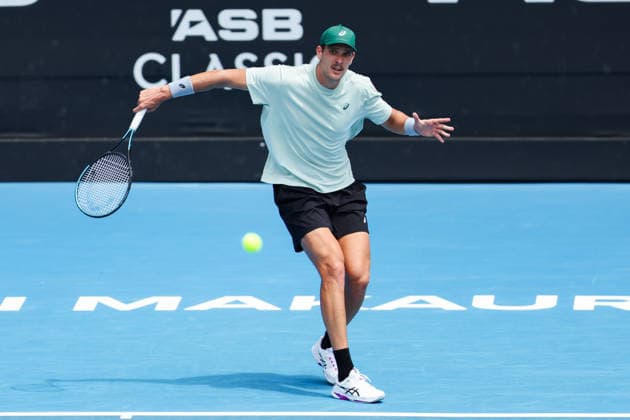 New Zealand s James Watt during Round 32 Singles Men™s ASB Classic Tennis Tournament at Manuka Doctor Arena, Auckland, New Zealand on Monday 12 January 2026. Photo: Joshua Devenie z Copyright: xx