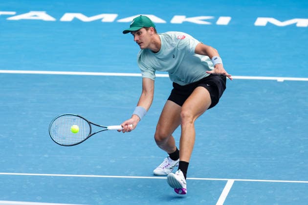 New Zealand s James Watt during Round 32 Singles Men™s ASB Classic Tennis Tournament at Manuka Doctor Arena, Auckland, New Zealand on Monday 12 January 2026. Photo: Joshua Devenie z Copyright: xx