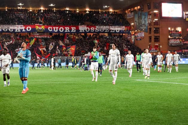 Serie A, Day 20, Stadio Ferraris, Genova, Genoa - Cagliari, in the photo: Cagliari end match  Copyright: xGabrielexSiri IPAxSportx xipa-agency.netx xx IPA_69993122 IPA_Agency_IPA69993122