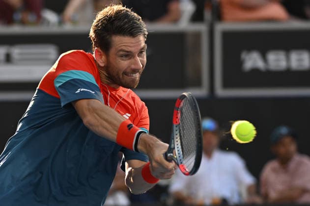 Great Britain™s Cameron Norrie during his first round singles match at the ASB Classic Men™s ATP, Tennis Herren 250 tennis tournament at Manuka Doctor Arena, Auckland,New Zealand. Monday 12 January 2026. Photo: Andrew Cornaga z Auckland New Zealand Copyright: xAndrewxCornaga x