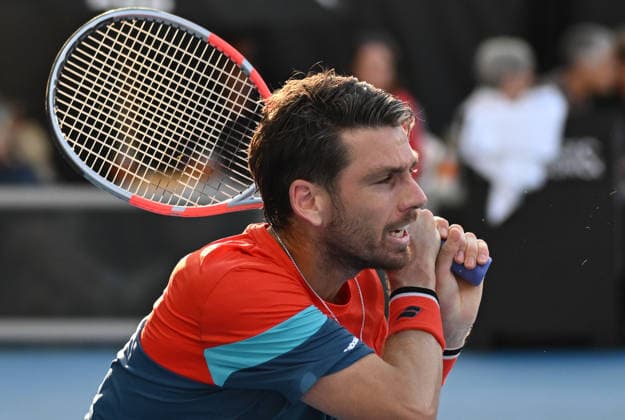 Great Britain™s Cameron Norrie during his first round singles match at the ASB Classic Men™s ATP, Tennis Herren 250 tennis tournament at Manuka Doctor Arena, Auckland,New Zealand. Monday 12 January 2026. Photo: Andrew Cornaga z Auckland New Zealand Copyright: xAndrewxCornaga x