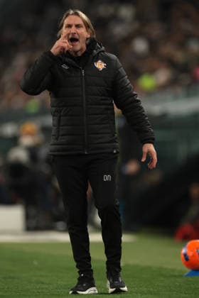 Turin, Italy, 12th January 2026. Davide Nicola Head Coach of US Cremonese reacts during the Juventus vs US Cremonese Serie A match at Allianz Stadium, Turin. Picture credit should read: Jonathan Moscrop Sportimage EDITORIAL USE ONLY. No use with unauthorised audio, video, data, fixture lists, club league logos or live services. Online in-match use limited to 120 images, no video emulation. No use in betting, games or single club league player publications. SPI_020_JM_JUVE_CREMONESE_ SPI-4412-0020