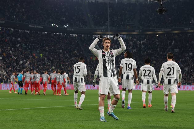 Turin, Italy, 12th January 2026. Kenan Yildiz of Juventus celebrates after scoring to give the hosts a 3-0 lead during the Juventus vs US Cremonese Serie A match at Allianz Stadium, Turin. Picture credit should read: Jonathan Moscrop Sportimage EDITORIAL USE ONLY. No use with unauthorised audio, video, data, fixture lists, club league logos or live services. Online in-match use limited to 120 images, no video emulation. No use in betting, games or single club league player publications. SPI_050_JM_JUVE_CREMONESE_ SPI-4412-0050