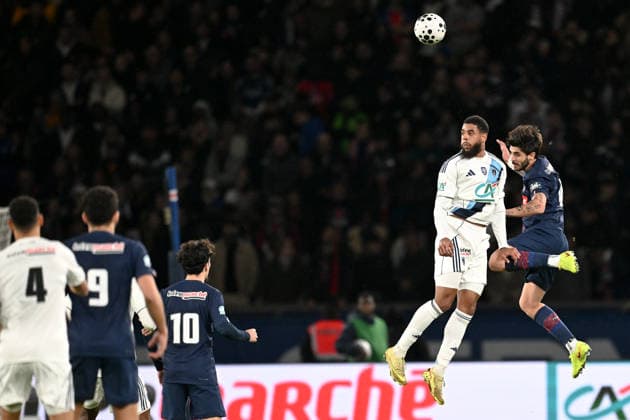 Paris Saint-Germain v Paris FC - French Cup 2025 2026 04 Lucas BERALDO (psg) - 09 Willem GEUBBELS (pfc) during the French Cup match between Paris and Paris on January 12, 2026 at Parc des Princes in Paris, France. Paris France  Copyright: xFEPx 776440462
