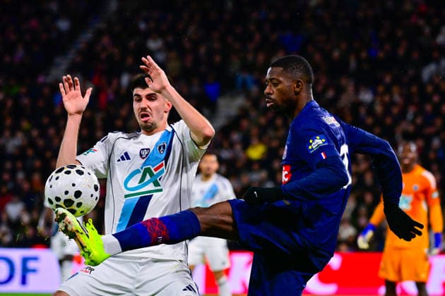 FOOTBALL : PSG vs PFC - Coupe de France - 12 01 2026 Ousmane DEMBELE ( PSG ) during the French Cup match between Paris Saint Germain and Paris Football Club at Parc Des Princes on January 12 , 2026 in Paris, France. ( Photo by Federico Pestelini PsnewZ ) - ParisFrance  Copyright: xFedericoxPestelinix