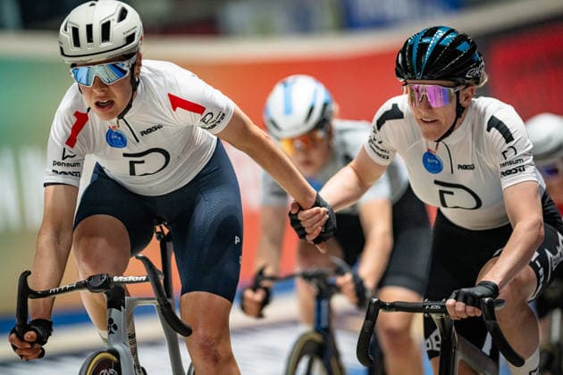 BRAUßE Franziska, KASPER Romy Sixdays Bremen 2026 Team 1 BRAUßE Franziska GER Black KASPER Romy GER Red Winner First Place Landscape horizontal Landscape Event Event Sixdays Bremen 2026 Category Category Cycling Track Cycling Sixdays Elite Women Location Location Europe Germany Bremen ÖVB Arena Discipline Madison Distance 20 min Date Date 12 01 2026 Monday Day 4