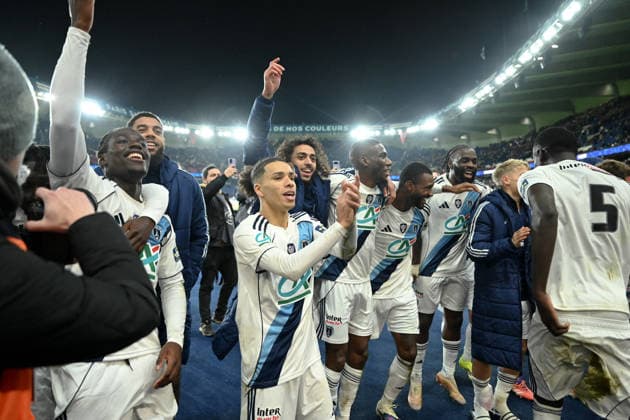 Paris Saint-Germain v Paris FC - French Cup 2025 2026 10 Ilan KEBBAL (pfc) - 17 Adama CAMARA (pfc) - 06 OTAVIO ATAIDE (pfc) - 93 Jonathan IKONE (pfc) during the French Cup match between Paris and Paris on January 12, 2026 at Parc des Princes in Paris, France. Paris France  Copyright: xFEPx 776440462