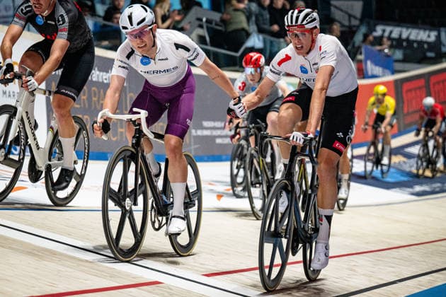 MALMBERG Matias, POLITT Nils Sixdays Bremen 2026 Team 1 HERMES SYSTEME MALMBERG Matias DEN Black POLITT Nils GER Red Third Place Landscape horizontal Landscape Event Event Sixdays Bremen 2026 Category Category Cycling Track Cycling Sixdays Elite Men Location Place Europe Germany Bremen ÖVB Arena Discipline Madison Distance 1 Hour Date Date 12 01 2026 Monday Day 4