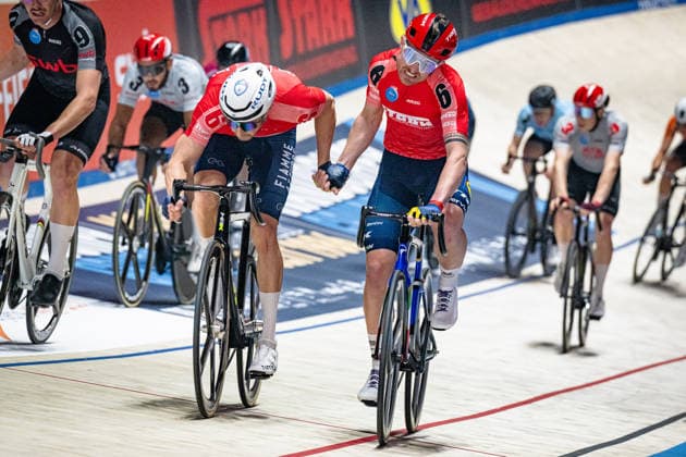 CONSONNI Simone, SCARTEZZINI Michele Sixdays Bremen 2026 Team 6 STARK BUILDING CONSONNI Simone ITA Black SCARTEZZINI Michele ITA Red Winner First Place Landscape horizontal Landscape Event Event Sixdays Bremen 2026 Category Category Cycling Track Cycling Sixdays Elite Men Location Location Europe Germany Bremen ÖVB Arena Discipline Madison Distance 1 Hour Date Date 12 01 2026 Monday Day 4