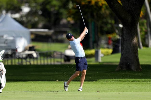 January 12, 2026 - Zach Johnson hits from the 8th fairway during a Pro-Am prior to the 2026 Sony Open in Hawaii at Waialae Country Club in Honolulu, HI - CSM Honolulu USA - ZUMAc04_ 20260112_zma_c04_049 Copyright: xAndrewxLeex