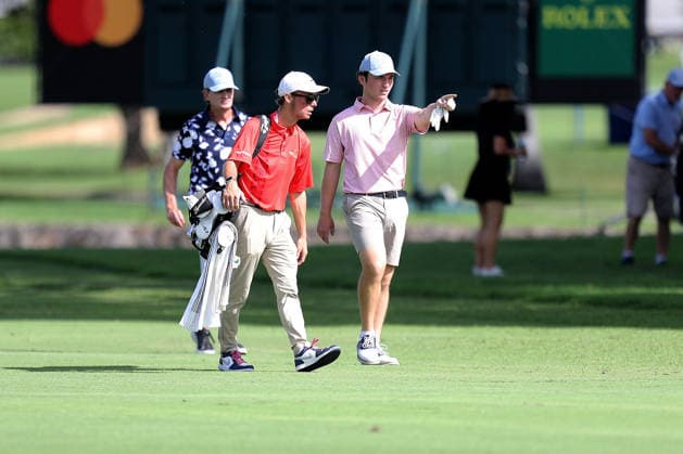 January 12, 2026 - Jacob Tartakovsky walks down the 8th fairway during a Pro-Am prior to the 2026 Sony Open in Hawaii at Waialae Country Club in Honolulu, HI - CSM Honolulu USA - ZUMAc04_ 20260112_zma_c04_048 Copyright: xAndrewxLeex
