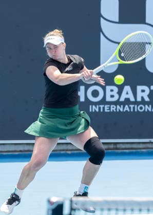 TENNIS HOBART INTERNATIONAL, Barbora Krejcikova (CZE) during the 2026 Hobart International against Peyton Stearns (USA) at Domain Tennis Centre in Hobart, Tasmania, Tuesday, January 13, 2026. ( NO ARCHIVING, EDITORIAL USE ONLY Hobart Tasmania Australia  Copyright: xChrisxKiddx 20260113172105780744