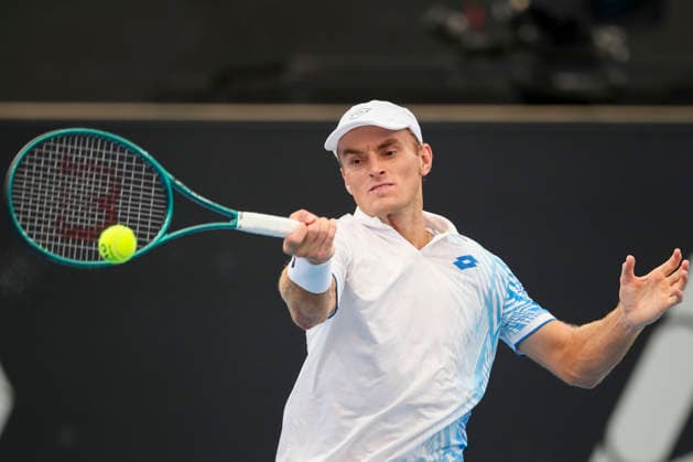 TENNIS ADELAIDE INTERNATIONAL, Tristan Schoolkate of Australia in his match against Rinky Hijikata of Australia during the Adelaide International at Memorial Drive Tennis Club in in Adelaide, Tuesday, January 13, 2026. ( NO ARCHIVING, EDITORIAL USE ONLY ADELAIDE SOUTH AUSTRALIA AUSTRALIA  Copyright: xMATTxTURNERx 20260113116055738747