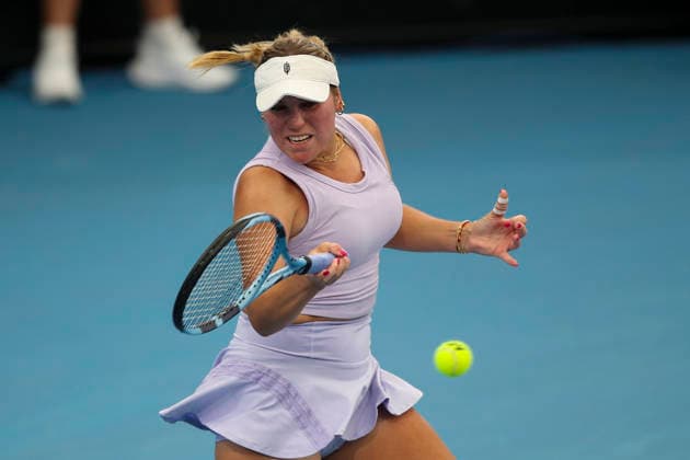 TENNIS ADELAIDE INTERNATIONAL, Sofia Kenin of the USA in her match against Maya Joint of Australia during the Adelaide International at Memorial Drive Tennis Club in in Adelaide, Tuesday, January 13, 2026. ( NO ARCHIVING, EDITORIAL USE ONLY ADELAIDE SOUTH AUSTRALIA AUSTRALIA  Copyright: xMATTxTURNERx 20260113160728702329