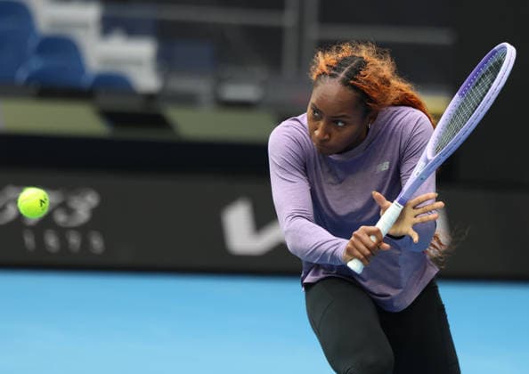 January 13, 2026, Melbourne, Victoria, Australia: COCO GAUFF of USA during practise session before Australian Open, Melbourne, Australia. Melbourne Australia - ZUMAc278 20260113_zsp_c278_010 Copyright: xMarcinxCholewinskix
