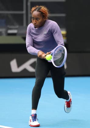 January 13, 2026, Melbourne, Victoria, Australia: COCO GAUFF of USA during practise session before Australian Open, Melbourne, Australia. Melbourne Australia - ZUMAc278 20260113_zsp_c278_012 Copyright: xMarcinxCholewinskix
