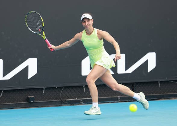 Tamara Korpatsch GER , Australian Open 2026 Qualifier, Melbourne Park, Melbourne, Victoria, Australia Copyright: xJuergenxHasenkopfx