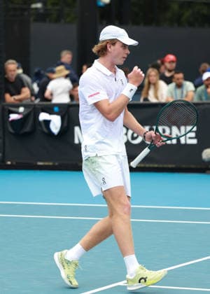 Henry Bernet SUI , Australian Open 2026 Qualifier, Melbourne Park, Melbourne, Victoria, Australia Copyright: xJuergenxHasenkopfx