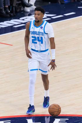 January 12, 2026, Inglewood, California, USA: Brandon Miller 24 of the Charlotte Hornets during their regular season NBA, Basketball Herren, USA game against the Los Angeles Clippers on Monday January 12, 2026 at Intuit Dome in Inglewood, California. Clippers defeat Hornets, 117-109. ARIANA RUIZ PI Inglewood USA - ZUMAp124 20260112_zaa_p124_012 Copyright: xArianaxRuizx
