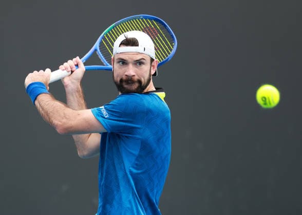Yuriy Rodionov AUT , Australian Open 2026 Qualifier, Melbourne Park, Melbourne, Victoria, Australia Copyright: xJuergenxHasenkopfx
