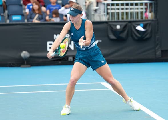 Maria Timofeeva, Australian Open 2026 Qualifying, Melbourne Park, Melbourne, Victoria, Australia Copyright: xJuergenxHasenkopfx