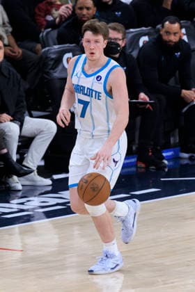 January 12, 2026, Inglewood, California, USA: Kon Knueppel 7 of the Charlotte Hornets during their regular season NBA, Basketball Herren, USA game against the Los Angeles Clippers on Monday January 12, 2026 at Intuit Dome in Inglewood, California. Clippers defeat Hornets, 117-109. ARIANA RUIZ PI Inglewood USA - ZUMAp124 20260112_zaa_p124_027 Copyright: xArianaxRuizx