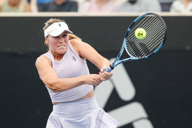 January 13, 2026, Adelaide, South Australia, Australia: SOFIA KENIN of USA in action during her first round match against M. JOINT of Australia, during the 2026 Adelaide International Tennis Tournament Adelaide Australia - ZUMAw216 20260113_zsp_w216_036 Copyright: xMarkxWilloughbyx