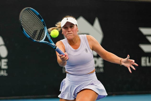 January 13, 2026, Adelaide, South Australia, Australia: SOFIA KENIN of USA in action during her first round match against M. JOINT of Australia, during the 2026 Adelaide International Tennis Tournament Adelaide Australia - ZUMAw216 20260113_zsp_w216_046 Copyright: xMarkxWilloughbyx