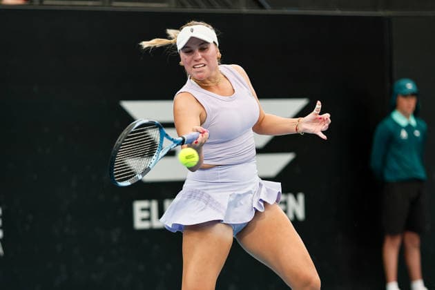January 13, 2026, Adelaide, South Australia, Australia: SOFIA KENIN of USA in action during her first round match against M. JOINT of Australia, during the 2026 Adelaide International Tennis Tournament Adelaide Australia - ZUMAw216 20260113_zsp_w216_047 Copyright: xMarkxWilloughbyx