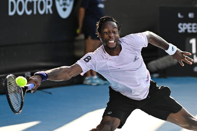 France™s Gael Monfils during his first round singles match at the ASB Classic Men™s ATP, Tennis Herren 250 tennis tournament at Manuka Doctor Arena, Auckland,New Zealand. Tuesday 13 January 2026. Photo: Andrew Cornaga z Auckland New Zealand Copyright: xAndrewxCornaga x