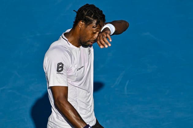 Gael Monfils (FRA) during his Men s singles match of the ASB Classic Men™s ATP, Tennis Herren 250 tennis tournament at Manuka Doctor Arena, Auckland, New Zealand on Tuesday 13 January 2026. Photo credit: Alan Lee Auckland New Zealand Copyright: xAlanxLeex xx