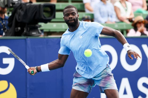 January 13, 2026, Melbourne, Victoria, Australia: MELBOURNE, AUSTRALIA - JANUARY 13 2026: Frances Tiafoe of USA whilst playing KarenÃ‚ Khachanov of Russia on Day 1 of the 2026 Kooyong Classic on January 13, 2026 in Melbourne, Australia. Melbourne Australia - ZUMAp121 20260113_zsp_p121_047 Copyright: xChrisxPutnamx