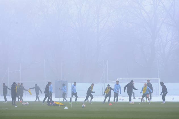 DEU, DFL, 2 FBL Hertha BSC, Training, 13 01 2026, Sportforum, Berlin, DEU, DFL, 2 FBL Hertha BSC, Training, im Bild Hertha Spielerkreis DFL regulations prohibit any use of Photographs as image sequences and or quasi video nordphotoxGmbHx xEngler nph00076
