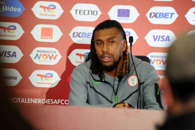RABAT, MOROCCO - JANUARY 13: Alex Iwobi, Nigeria during the Africa Cup of Nations (AFCON) Pre-Match day press conference, PK, Pressekonferenz at Main Media Centre on January 13,th, 2026 in Rabat, Morocco. Photo by Segun Ogunfeyitimi Copyright: xshengolpixsx