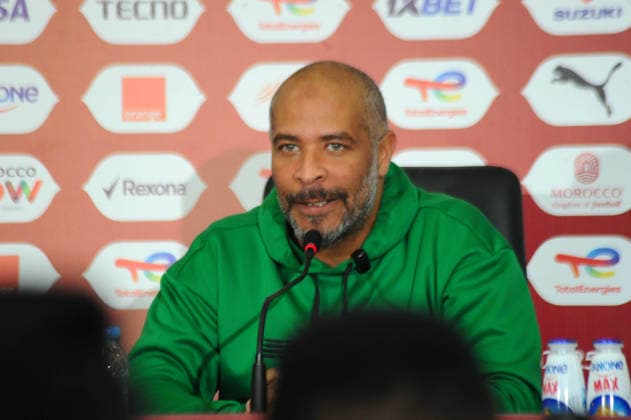 RABAT, MOROCCO - JANUARY 13: Coach Eric Chelle, Nigeria during the Africa Cup of Nations (AFCON) Pre-Match day press conference, PK, Pressekonferenz at Main Media Centre on January 13,th, 2026 in Rabat, Morocco. Photo by Segun Ogunfeyitimi Copyright: xshengolpixsx