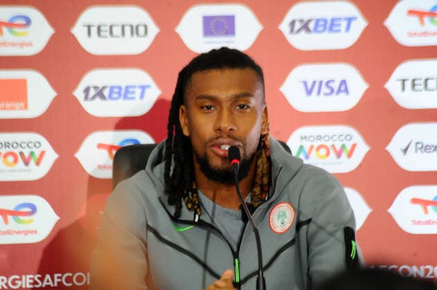 RABAT, MOROCCO - JANUARY 13: Alex Iwobi, Nigeria during the Africa Cup of Nations (AFCON) Pre-Match day press conference, PK, Pressekonferenz at Main Media Centre on January 13,th, 2026 in Rabat, Morocco. Photo by Segun Ogunfeyitimi Copyright: xshengolpixsx