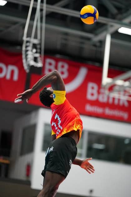 13 BADEN VOLLEYS SSC Karlsruhe smashes the ball 13 BADEN VOLLEYS SSC Karlsruhe smashes the ball Copyright: xspeedshotx