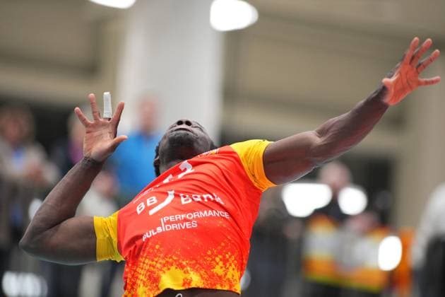 John Obi 11 BADEN VOLLEYS SSC Karlsruhe on the attack John Obi 11 BADEN VOLLEYS SSC Karlsruhe on the attack Copyright: xspeedshotx