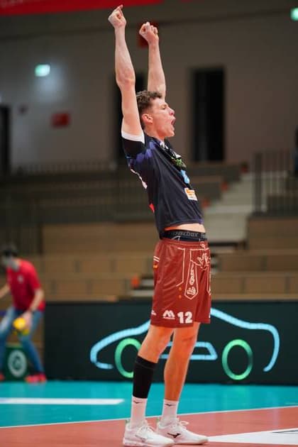 Volleyball Bundesliga match scene Match scene Copyright: xspeedshotx