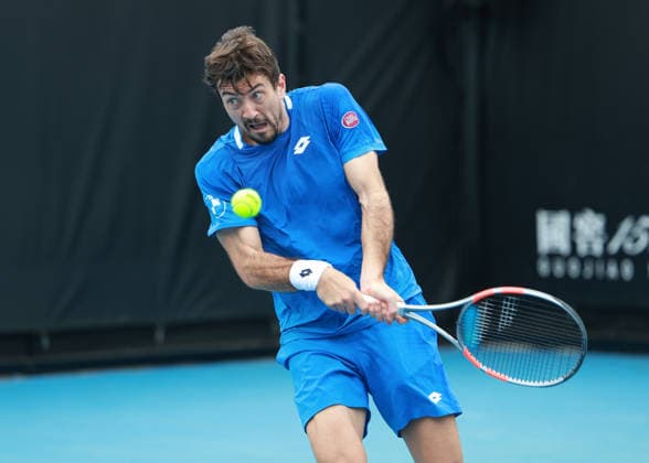 Sebastian Ofner AUT , Australian Open 2026 Qualifying, Melbourne Park, Melbourne, Victoria, Australia Copyright: xJuergenxHasenkopfx