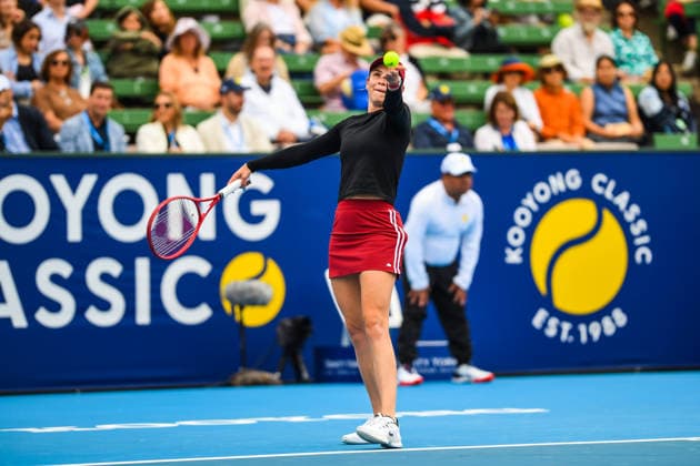 January 13, 2026, Melbourne, Victoria, Australia: Donna Vekic (CRO) is seen in action during the tennis match with Priscilla Hon (AUS) at Kooyong Classic Tennis Tournament. Donna Vekic won in three sets with a score 6-7(4), 6-4, 10-4. Melbourne Australia - ZUMAs197 20260113_aaa_s197_342 Copyright: xAlexanderxBogatyrevx