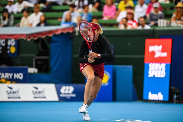 January 13, 2026, Melbourne, Victoria, Australia: Donna Vekic (CRO) is seen in action during the tennis match with Priscilla Hon (AUS) at Kooyong Classic Tennis Tournament. Donna Vekic won in three sets with a score 6-7(4), 6-4, 10-4. Melbourne Australia - ZUMAs197 20260113_aaa_s197_343 Copyright: xAlexanderxBogatyrevx