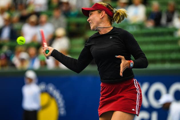January 13, 2026, Melbourne, Victoria, Australia: Donna Vekic (CRO) is seen in action during the tennis match with Priscilla Hon (AUS) at Kooyong Classic Tennis Tournament. Donna Vekic won in three sets with a score 6-7(4), 6-4, 10-4. Melbourne Australia - ZUMAs197 20260113_aaa_s197_344 Copyright: xAlexanderxBogatyrevx