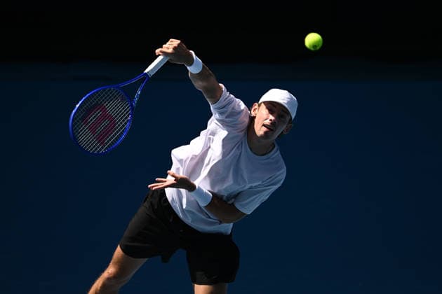 TENNIS AUSTRALIAN OPEN PRACTICE, Alex de Minaur of Australia during a practice session ahead of the Australian Open tennis tournament at Melbourne Park in Melbourne, Wednesday, January 14, 2026. ( NO ARCHIVING, EDITORIAL USE ONLY MELBOURNE VICTORIA AUSTRALIA  Copyright: xJOELxCARRETTx 20260114139815121640