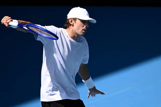 TENNIS AUSTRALIAN OPEN PRACTICE, Alex de Minaur of Australia during a practice session ahead of the Australian Open tennis tournament at Melbourne Park in Melbourne, Wednesday, January 14, 2026. ( NO ARCHIVING, EDITORIAL USE ONLY MELBOURNE VICTORIA AUSTRALIA  Copyright: xJOELxCARRETTx 20260114189914335239
